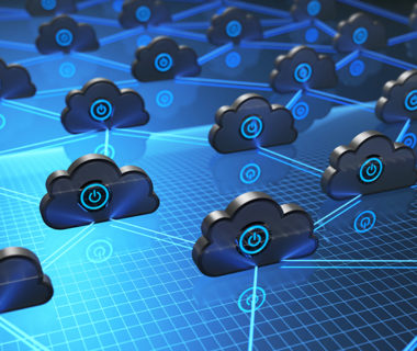 3D illustration. Image background concept of cloud computing.
